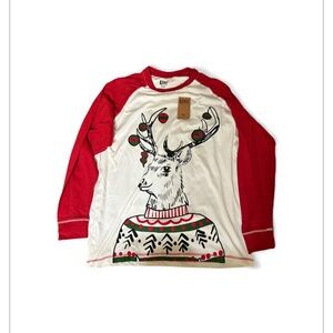 Burt's Bees Baby White Floral Pajama Set shirt and pants nwt size xxl